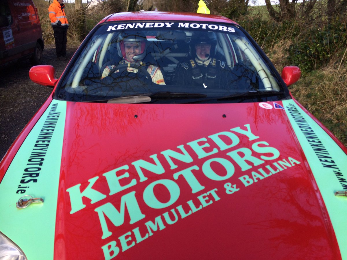#MayoStagesRally Joint main sponsor Ciaran Kennedy kevinkennedymotors.ie