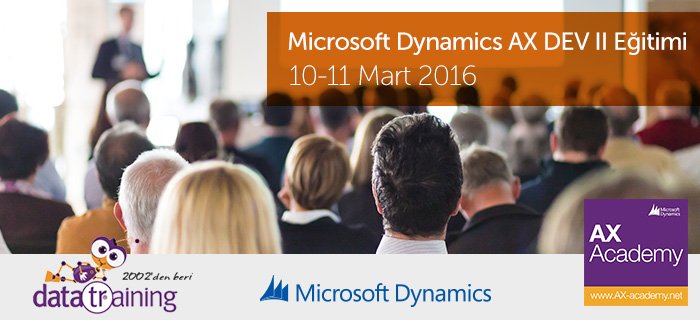 Microsoft Dynamics AX DEV II Eğïtimi'yle ilgili detaylara buradan ulaşabilirsiniz: datatraining.net/egitimler/1/mi…