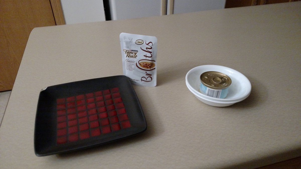 SMyMILDoes's tweet photo. I set the cat food out hours in advance too.  #cookingsecret https://t.co/N1NpSkvk6Z