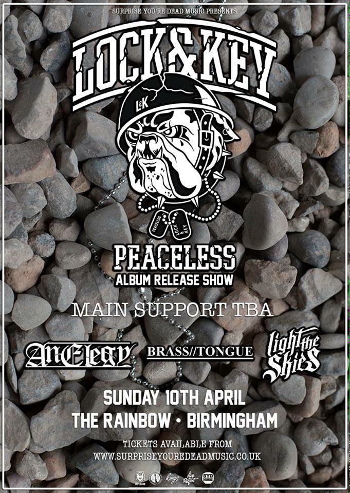 BIRMINGHAM! We're playing our G's in <a href="/LOCKANDKEYHC/">Lock & Key</a> album release show April 10th! #PEACELESS