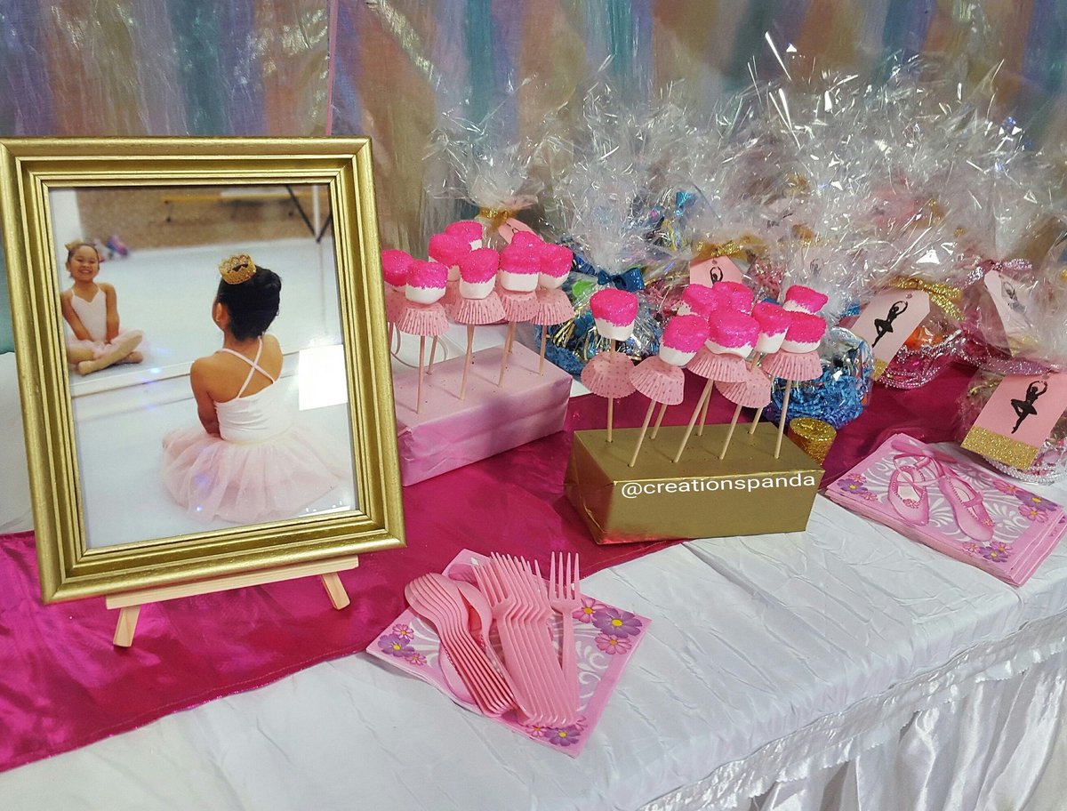 creationspanda's tweet photo. BALLERINA PARTY DECORATIONS. Party Favors!! #CreationsPanda #GTA ##BallerinaParty #Custom #HandMade #PartyDecor https://t.co/sictC1s9qk