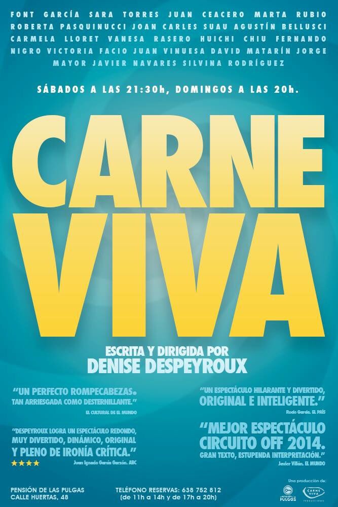 #CarneViva, los sábados a las 21:30h y los domingos a las 20h en la <a href="/PENSIONdePULGAS/">LaPENSIONdelasPULGAS</a>