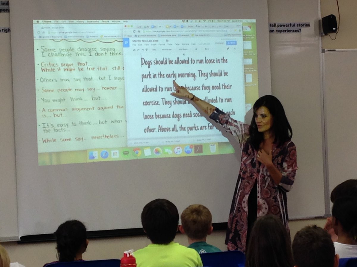 AmarisVSalazar's tweet photo. 5th grade teachers as models for peers during Writers Workshop Lab Sites @GradedBR https://t.co/6mi661PRut