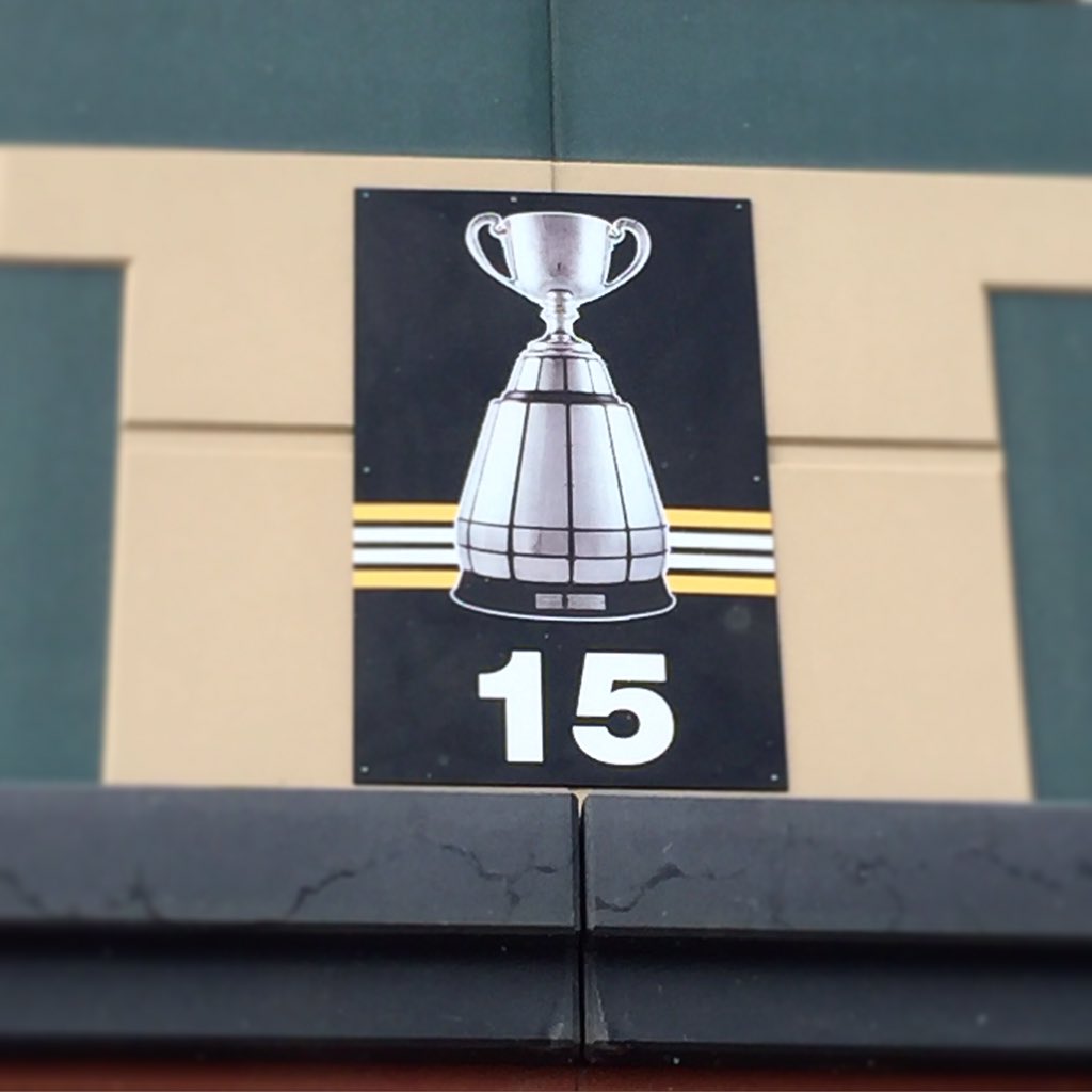 GoElks's tweet photo. The newest addition to Commonwealth Stadium is the #Esks 2015 Grey Cup plaque https://t.co/xfHDWptGW9