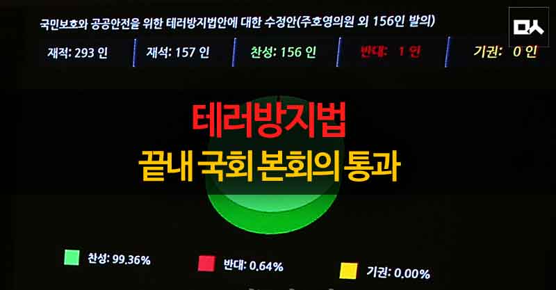 테러방지법 끝내 국회 본회의 통과 <a href="/newsvop/">민중의소리</a> vop.co.kr/A00000998772.h…