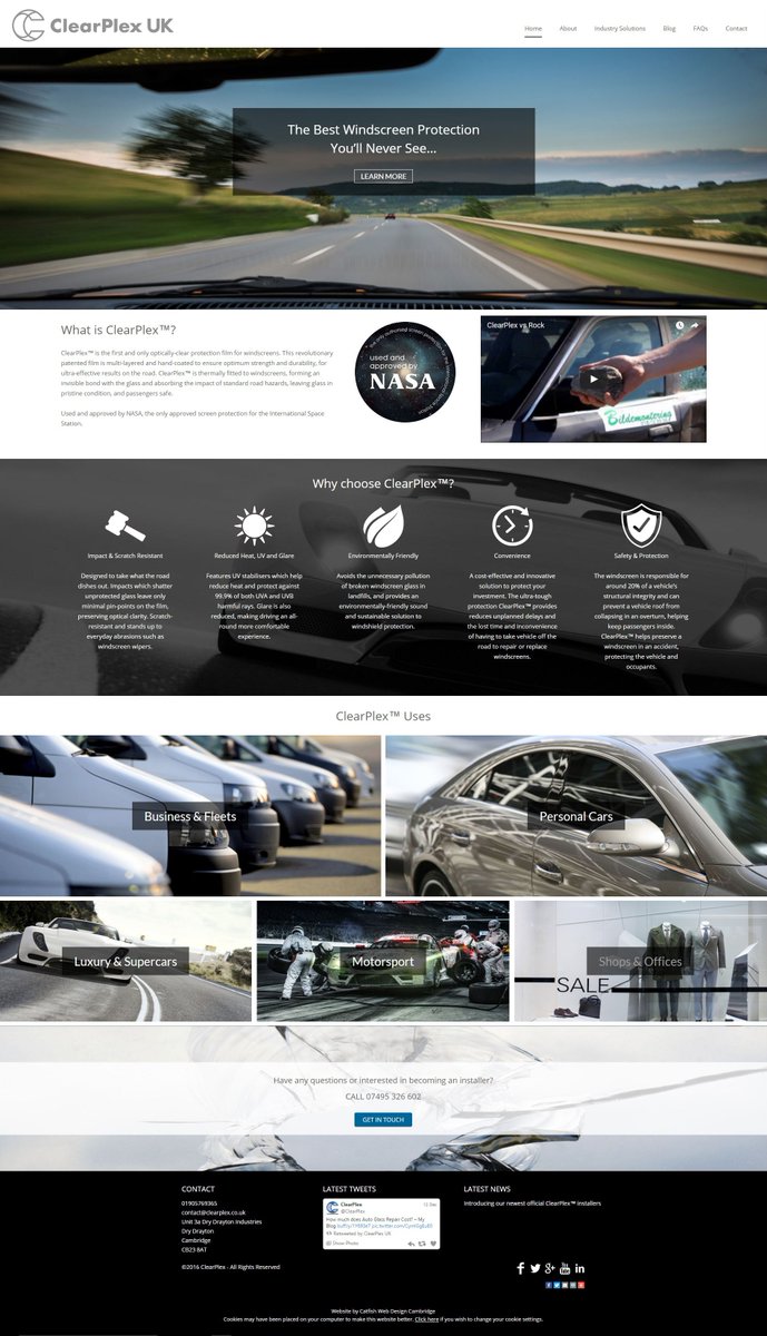 ClearPlexUK's tweet photo. Huge thanks to Jane Horwood &amp; @catfishweb for completing our brilliant new website! https://t.co/ppAqMT174L