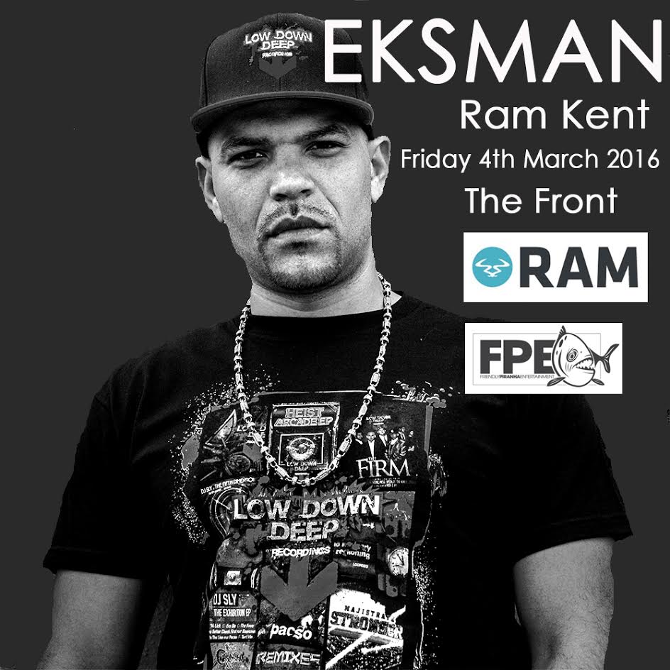 PureScienceHQ's tweet photo. @Eksman_mc debut at #RAMKENT this Friday. Down to last 50 tickets ! 

Tickets: https://t.co/tLELTU0g6Q https://t.co/FBi0kEYYjc