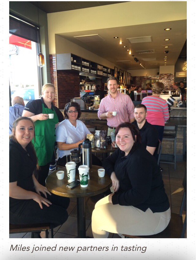 r_courson's tweet photo. New partner training! Starbucks paris. Thanks for the tasting of pikes place Dawn. https://t.co/tT6kBEEu5X