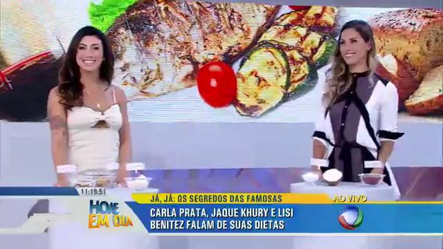 hojeemdia's tweet photo. As musas @lizibenites_, @CarlaPrataReal e @jaquekhury revelam os segredinhos de suas dietas no #HojeEmDia 😉 https://t.co/IdJiq0mLF1