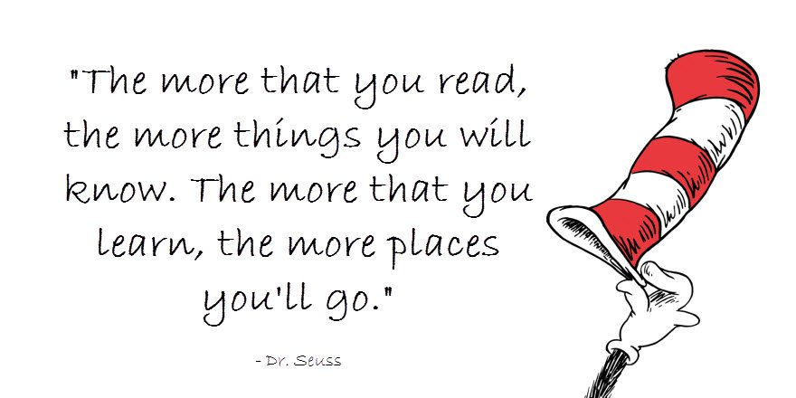 BNcollege's tweet photo. Today's #WednesdayWisdom brought to you by Dr. Seuss. https://t.co/5apYLCrSDq