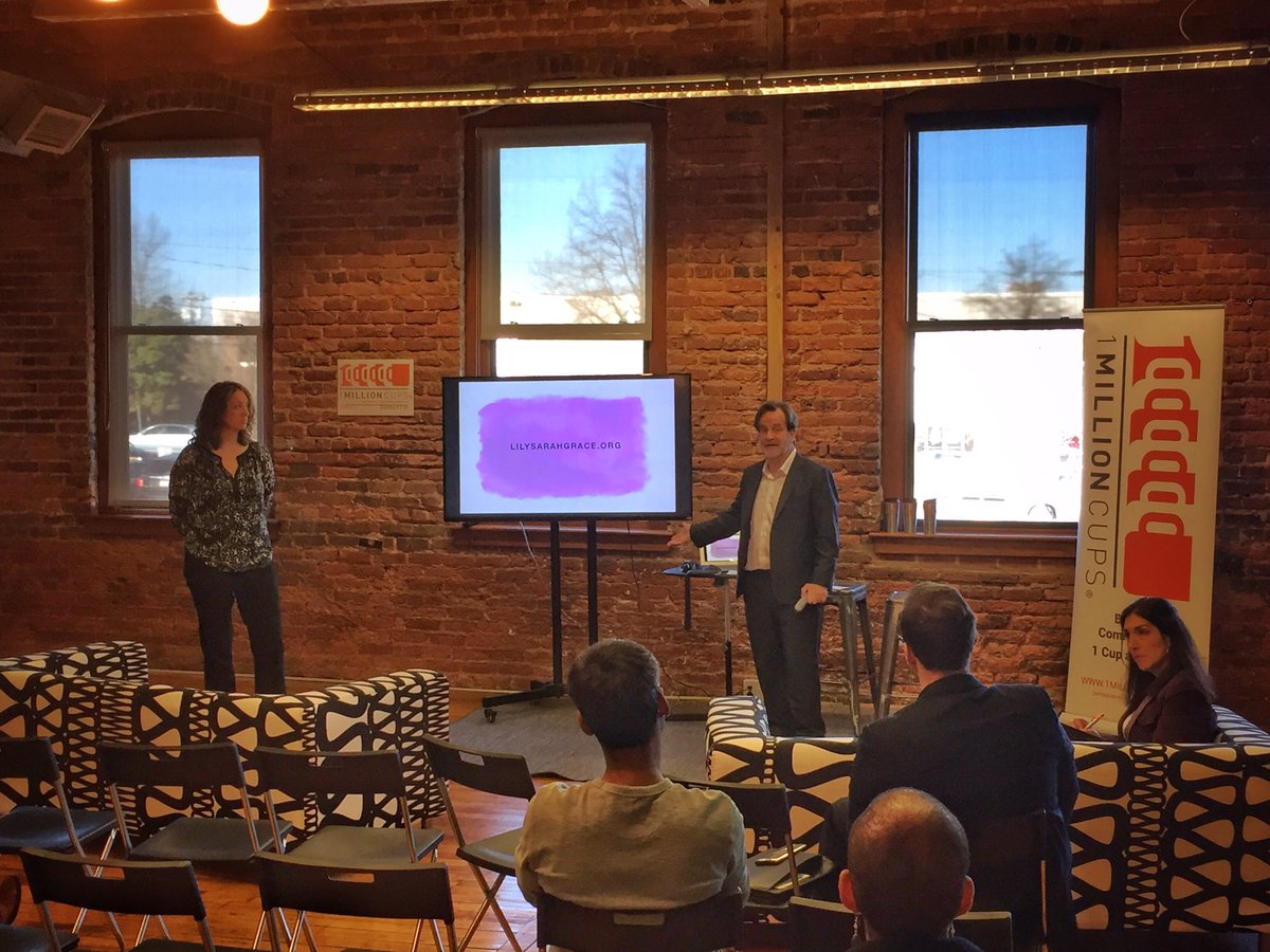 MobileEsquire's tweet photo. @LSGFund making the premier pitch @1MCClt @IndustryCowork, caffeinated by @enderlycoffeeco #1MCCLT is on! https://t.co/JPvGRwr1AG