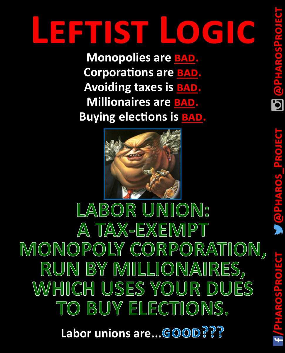 Pharos_Project's tweet photo. #Hypocrisy #Leftist #Democrats #DemocratHypocrisy #Union #UnionStrong #Monopoly #PullingTheStrings #TCOT #PJNet https://t.co/0uQytw6rbx