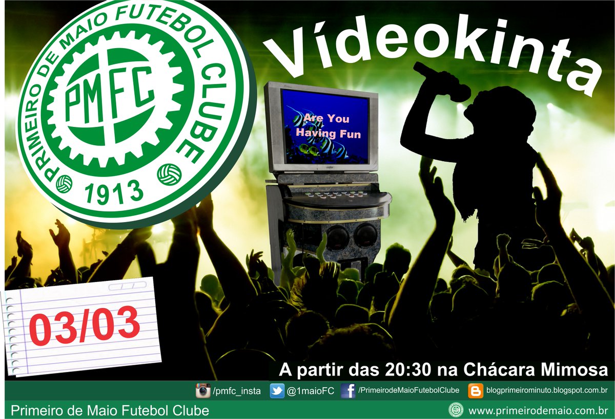 Amanhã tem Videokinta a partir das 20h30 na chácara mimosa