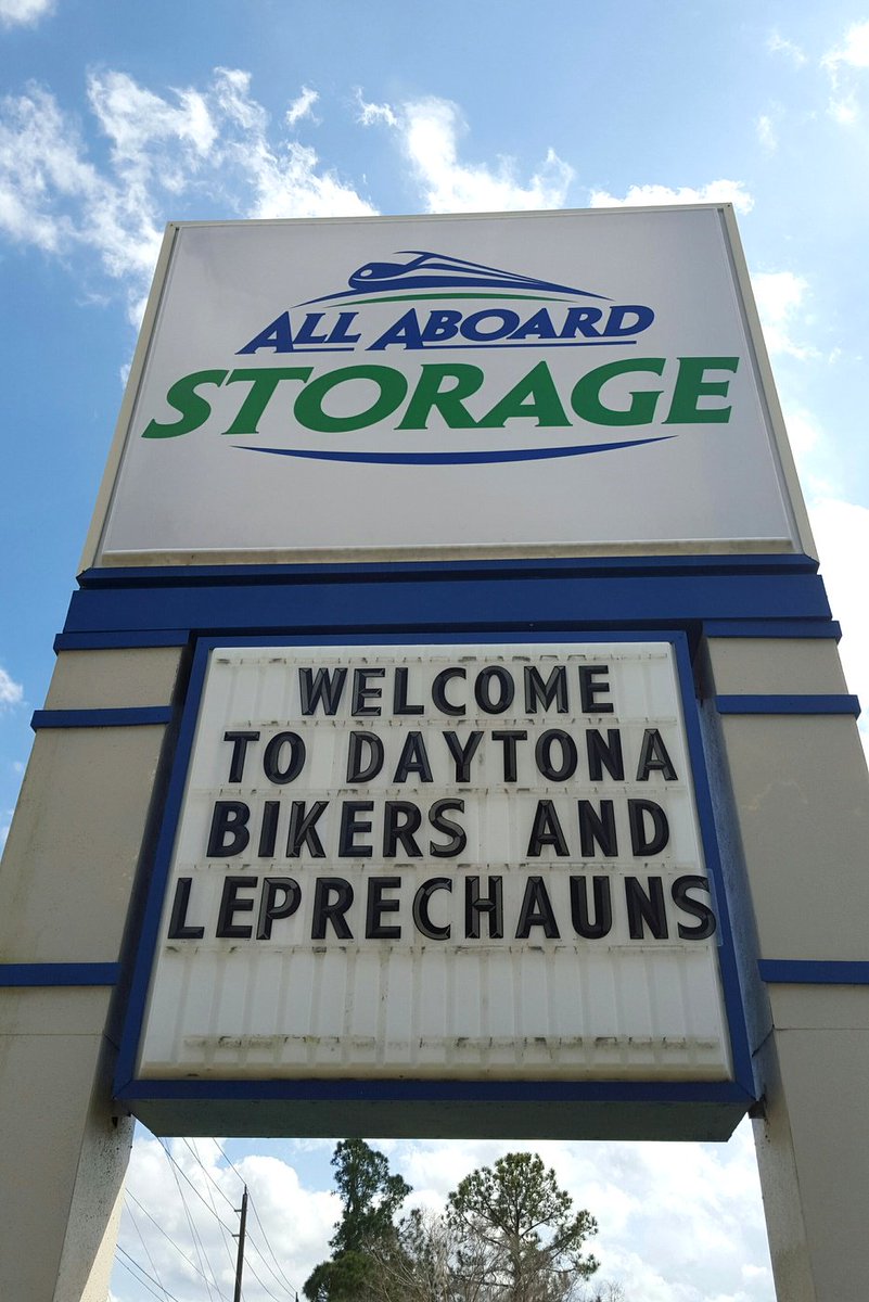 StorageDaytona's tweet image. We're lucky to have you. #daytonabikeweek allaboardstorage.com