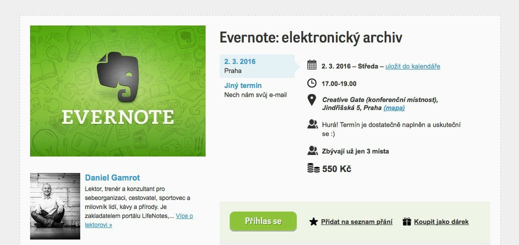 bjeta's tweet photo. Ještě je pár míst na dnešním kurzu Evernote na @Naucmese od @danielgamrot -> https://t.co/7mz67mRAWX https://t.co/ELIka8gmuv