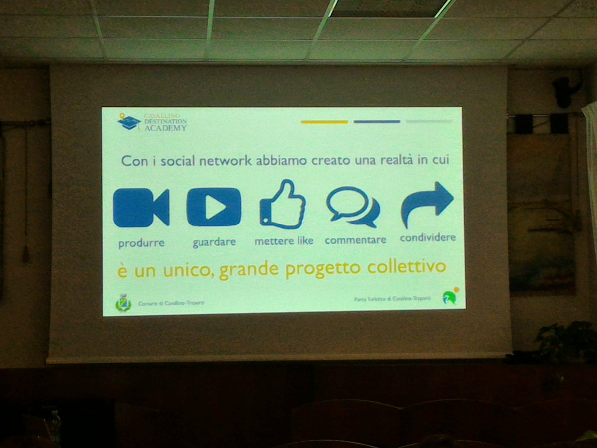DestinationAcad's tweet photo. I social hanno creato un ambiente in cui produzione e fruizione dei video sono un progetto collettivo. #cavallinoDA https://t.co/pOD3wHw7cB