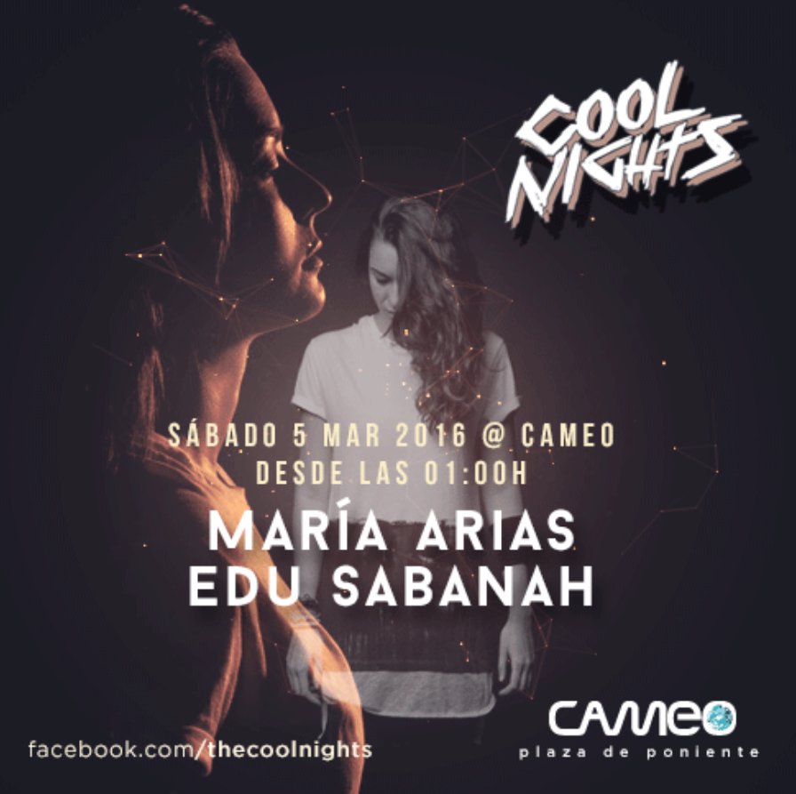valladolidnight's tweet photo. ESTE SÁBADO 05/03, LA MÚSICA DE @MariaAriasMusic Y @edusabanah EN @Cameovalladolid !! https://t.co/rJFTALPbJX