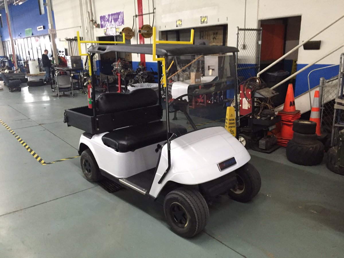 MrVenardACT's tweet photo. My 1st year students did an awesome job on our @the6505 maintenance staff golf cart! #the6505 #the6505act https://t.co/kpYJ8L0CZZ
