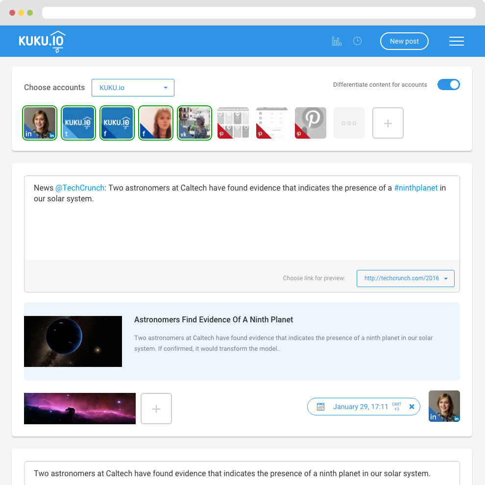 irinaukr2013's tweet photo. Such a great tool to manage multiple #socialmedia accounts at once! 🔥
Give @kukupost a try:https://t.co/q0s2Cl4GEw https://t.co/tcjSELNKjz
