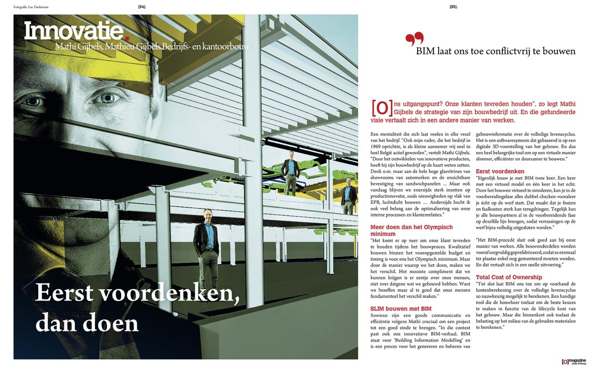 iTheses's tweet photo. "BIM laat ons toe conflictvrij te bouwen".. Leuk artikel van één van onze klanten @MathieuGijbels. #bim #itheses https://t.co/3xie4PNFPw