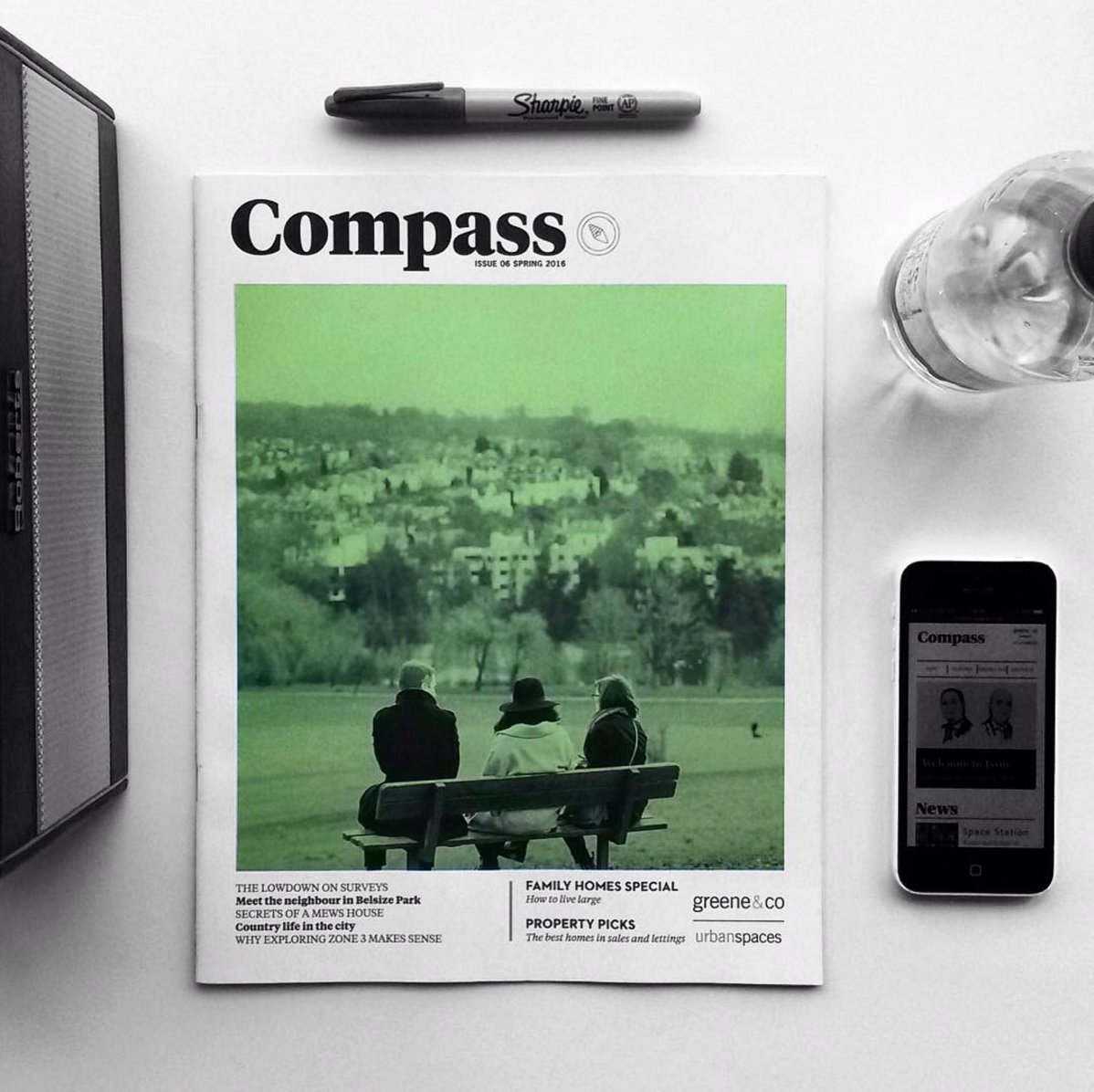 3CCLondon's tweet photo. Check out the latest issue of #compassmagazine for @greeneandco available now! #graphic #property #london #design https://t.co/ocZjdHWC54