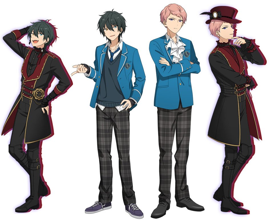あんスタまとめ あんさんぶるスターズ Auf Twitter あんスタ新キャラの影片みかと斎宮宗なんですが正面から見るとまた印象がちと違うかも って表情も違いますもんね 汗 T Co Skbl5woe