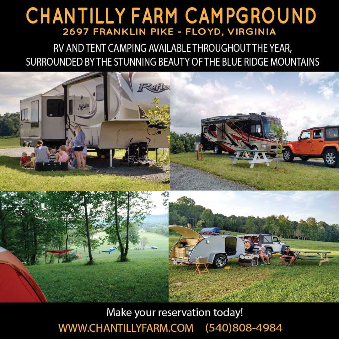 ChantillyFarm's tweet photo. Come #camp with us in beautiful #FloydVA! @MyARVC @visitvbr @VisitVirginia #swva #visitva #campgrounds https://t.co/9xpd1g82Th