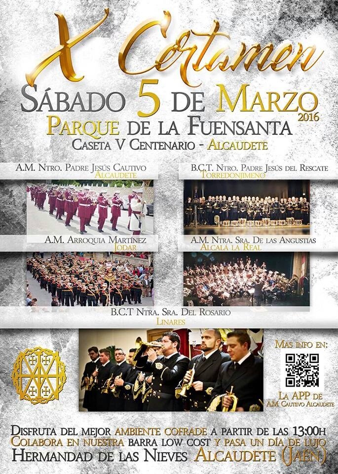 BandadelRescate's tweet photo. Estos son los certámenes previstos para este fin de semana.
5 de marzo en Alcaudete.
6 de marzo en Arbuniel. https://t.co/DuZw648I6q