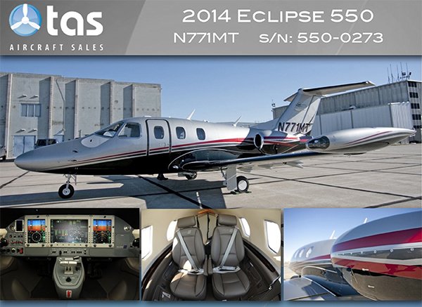FindAircraft's tweet image. TAS Aircraft Sales - Eclipse 550, Training Included!
findaircraft.com/featured/tas/1…
#AircraftForSale  #Eclipse550