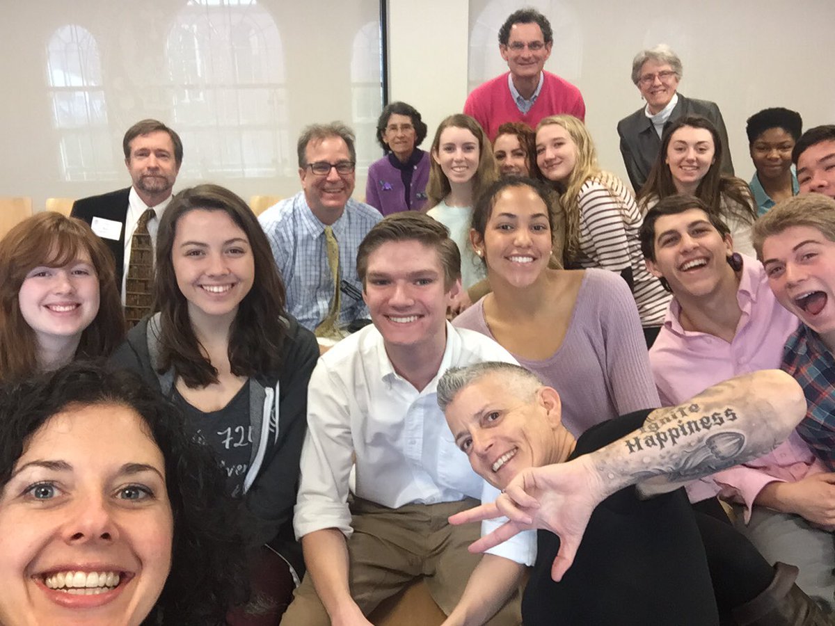 LillaBluCo's tweet photo. When you go back to your alma mater and co-present w/an amazing human you've admired for yrs. @kelkelly #SMcareerday https://t.co/quRGsPRIMp