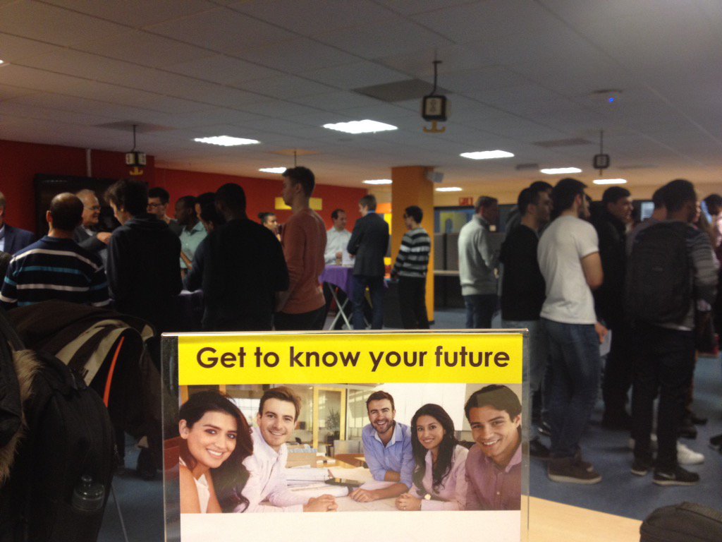 Ruim 70 internationale ICT-studenten 'Get to know their future' tijdens de Meet&amp;Greet met 8 bedrijven. <a href="/Fontys/">Fontys</a>