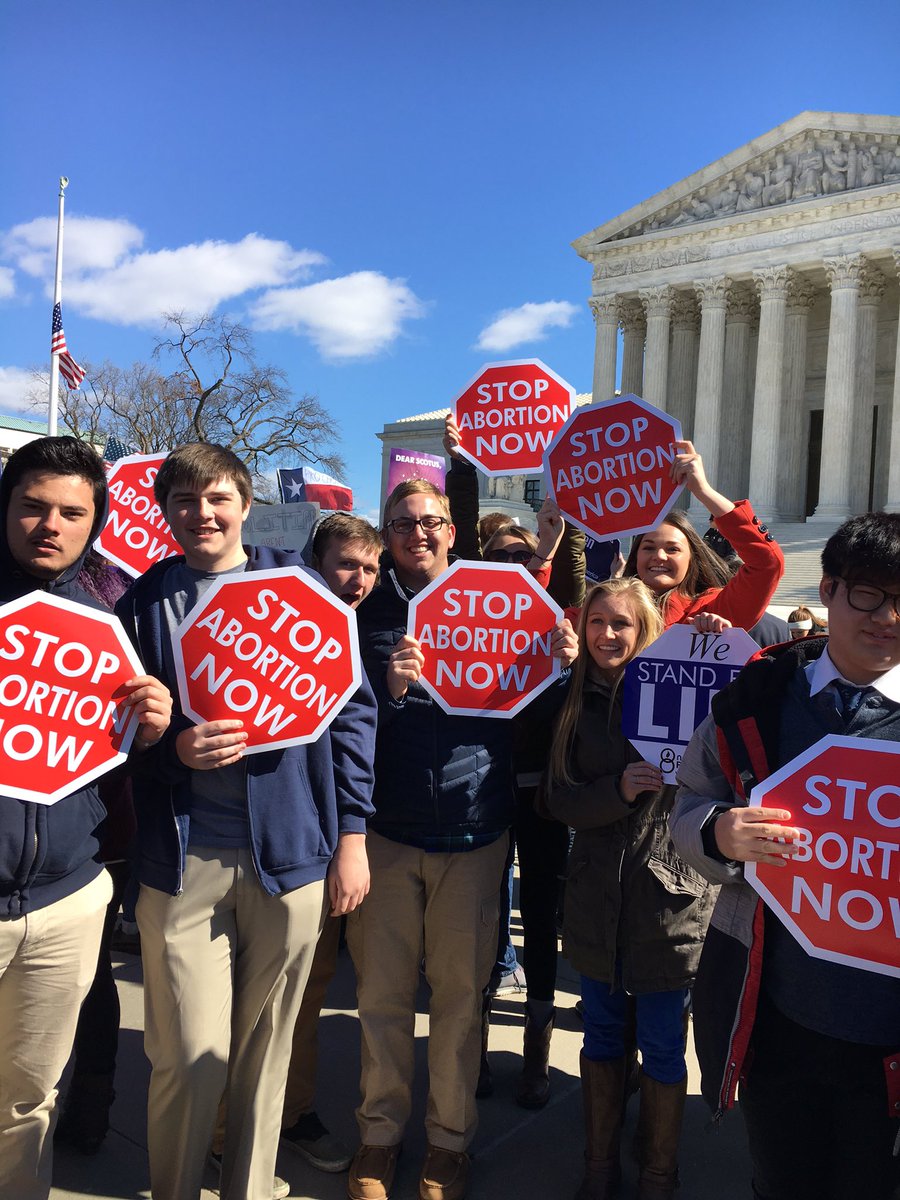 We stand with Texas! Protect women AND unborn children. #protectthemboth #hb2