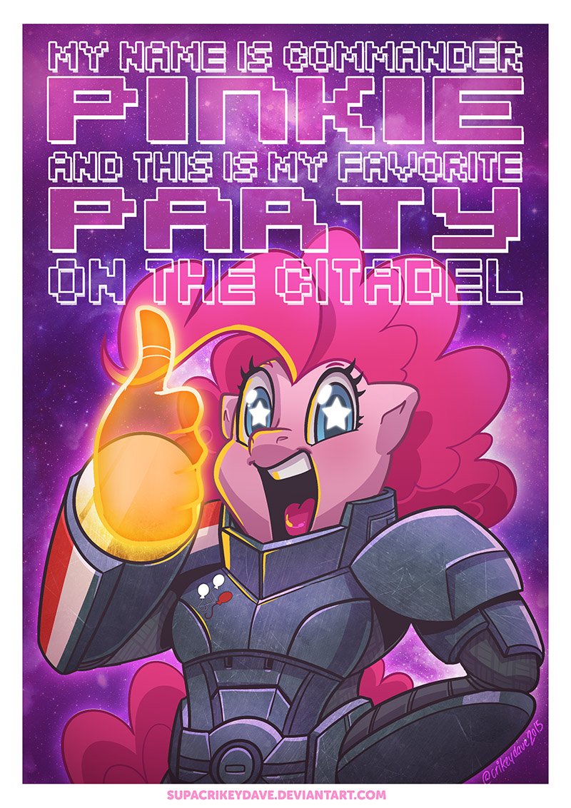Kanerudo66's tweet photo. Pinkie Pie as #CommanderShephard from #MassEffect! :3
(By SupaCrikeyDave)
#MLPFiM #PinkiePie #Brony https://t.co/klAu0PyBxu