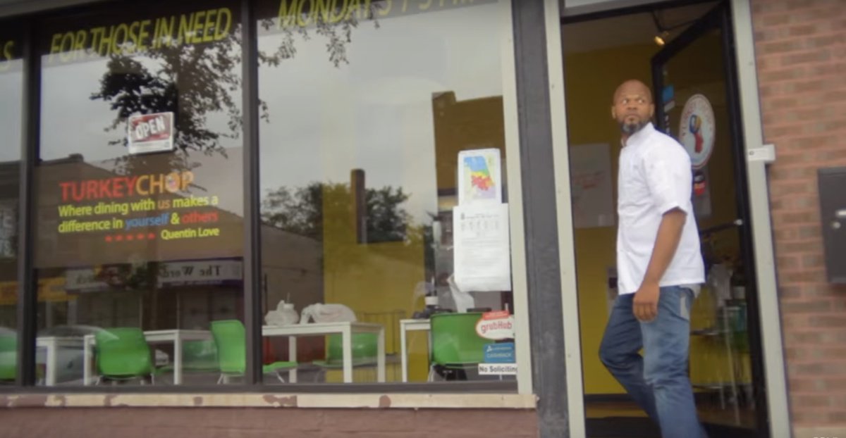 Upworthy's tweet photo. A selfless chef won a reality game show and used the prize money to feed his community. https://t.co/UbF6E0eNxO https://t.co/2TIH674U7T