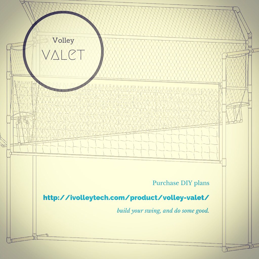 Need multiple hitting and serving reps, but tired of chasing balls?… build the Volley Valet 0nly 19.99 for the plans