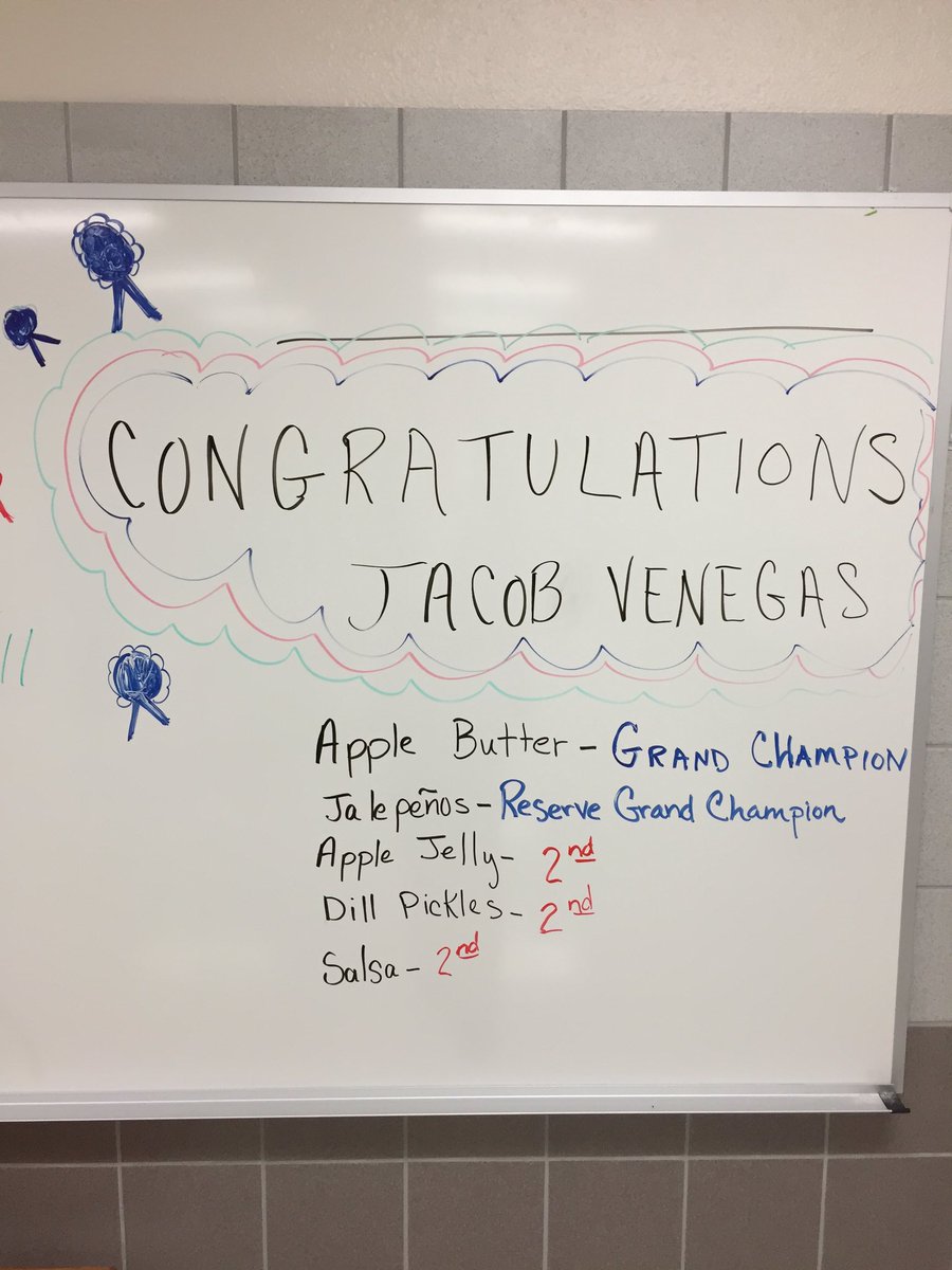 ForneyFAC's tweet photo. FAC student, Jacob Venegas, entered 5 items into the Kaufman County fair and placed in every category! Great Job! https://t.co/orVpuC07OR