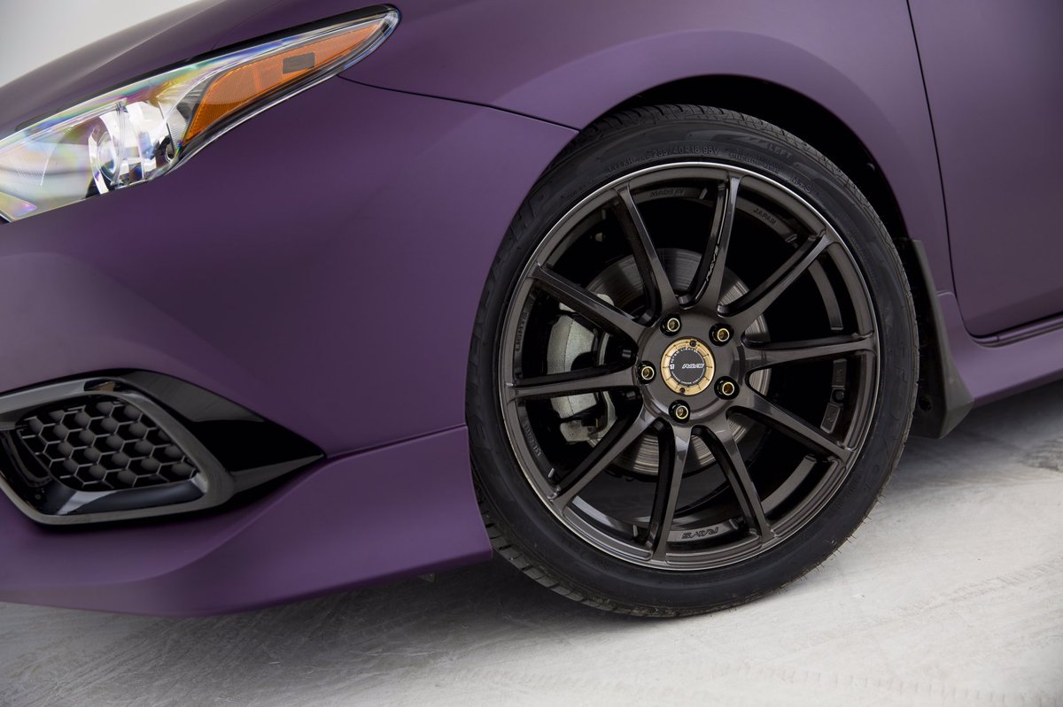 ScionCanada's tweet photo. These wheels were made for exploring. #ScioniM #iMProject16 #wheelwednesday #cybergrape https://t.co/38U2KSRs2m