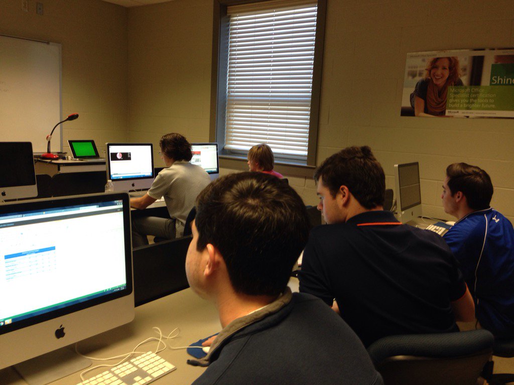 dgoodwine's tweet photo. Business students are preparing for the MOS Excel Exam today in class. #transformALed #valueadded #noSB316 https://t.co/PDJBsE3VfQ