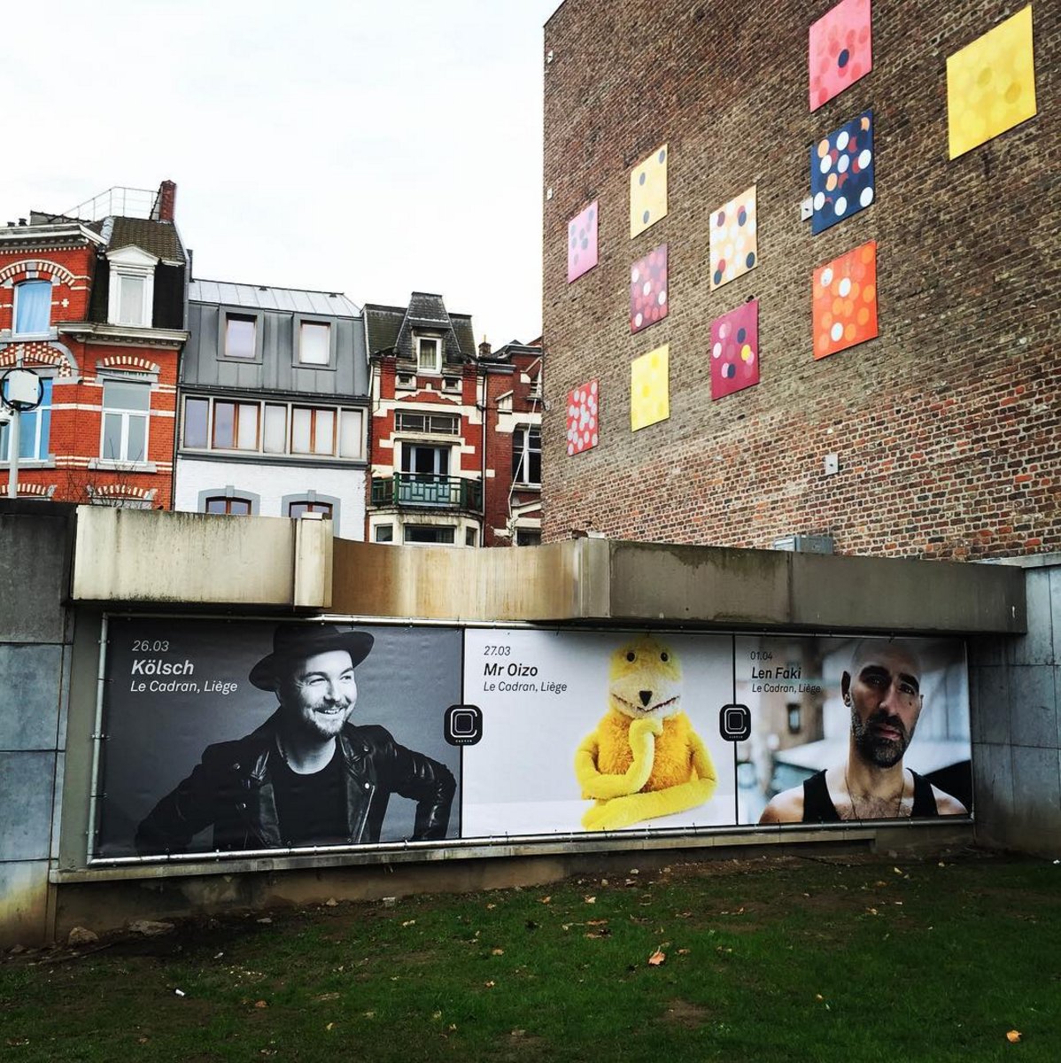 Now that's a big banner! 
26.03: Kölsch
27.03: Mr Oizo
01.04: Len Faki