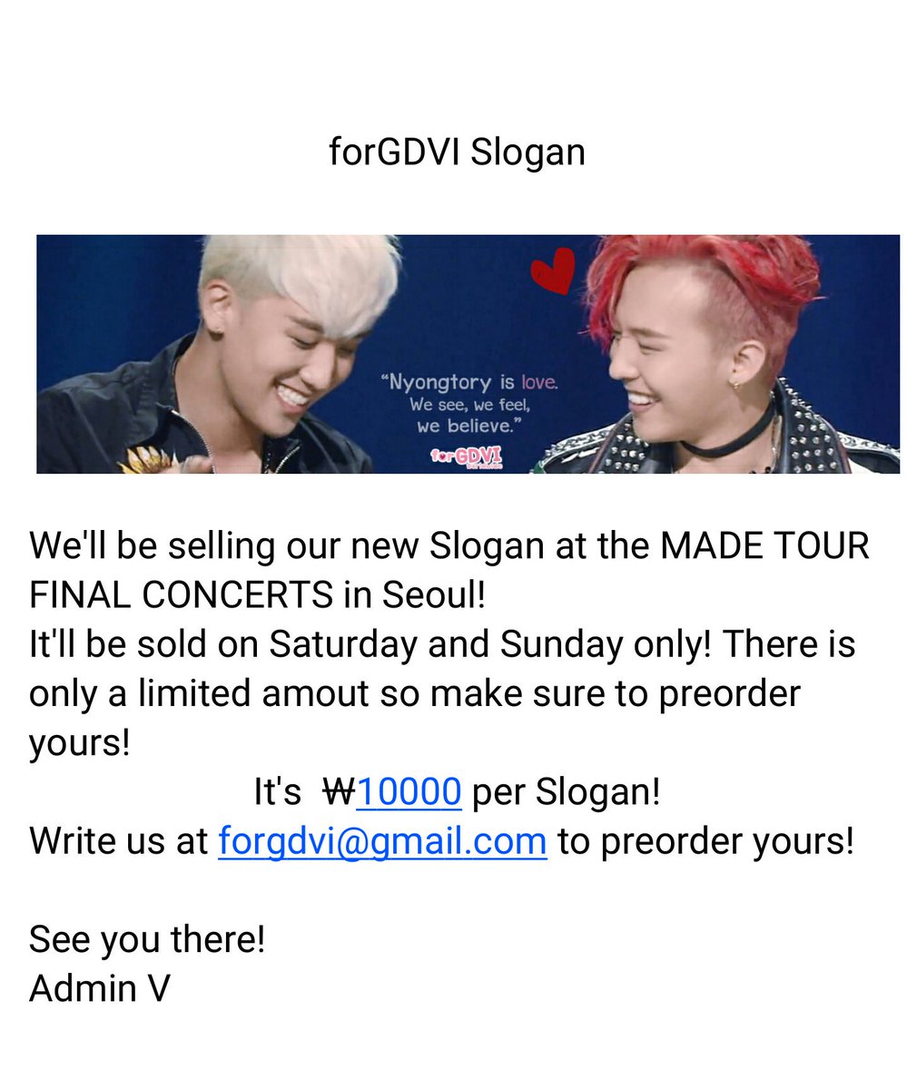 ForGDVI's tweet image. [FORGDVI SLOGAN SALE]
