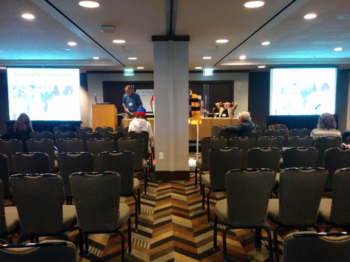 halfak's tweet image. Kicking off the last day of #cscw2016 in the pillar room.