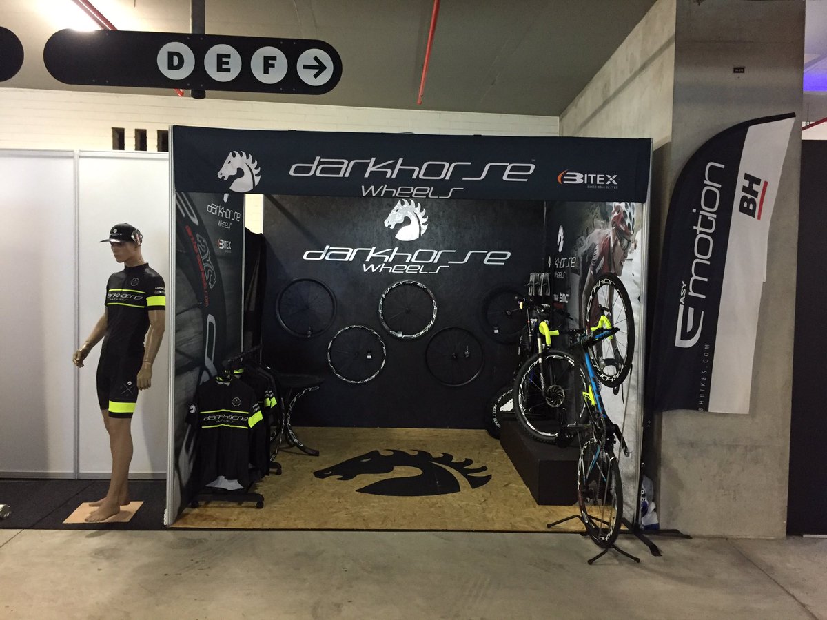 DarkhorseWheels's tweet photo. Stand 41 @CycleTourExpo ready for everyone tomorrow. See you there!!! https://t.co/ZoQ8zwPBfw