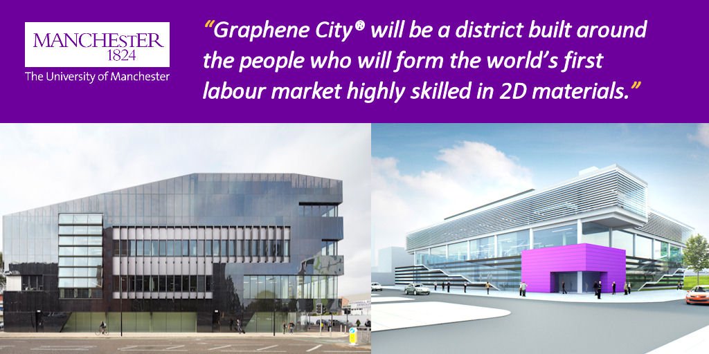 UoMGraphene's tweet image. We&apos;re building the infrastructure for a #Graphene City in #Manchester graphene.manchester.ac.uk/explore/graphe…