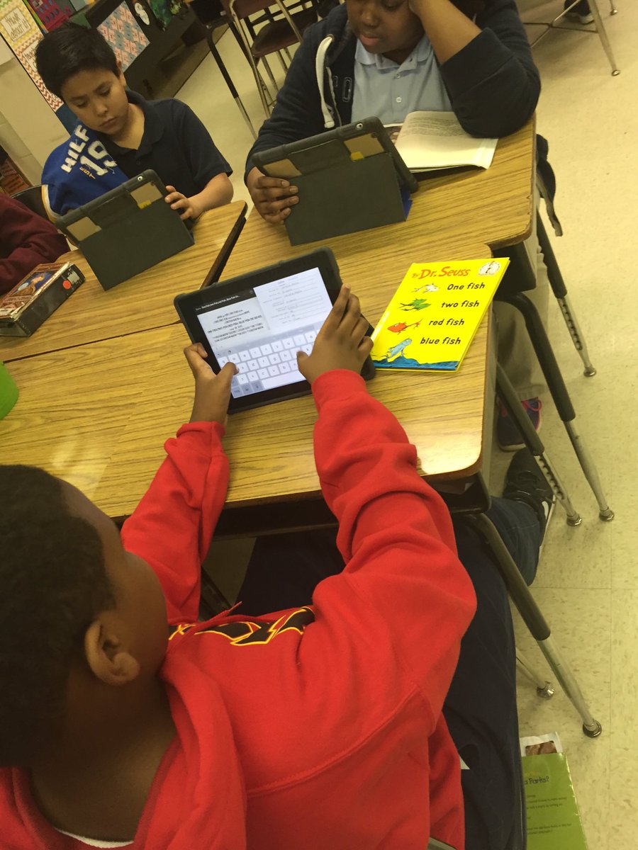 Mrs_H5th's tweet photo. Celebrating #RRADay and Dr. Seuss' Birthday by creating Book Trailers to share our favorite books! #NRES #readread https://t.co/nBy5OBmhC3