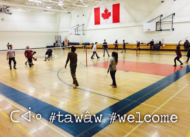 amiskwaciy's tweet photo. Syrian Refugee Children enjoying sports @amiskwaciy #tawâw #Welcome #ThereIsRoom https://t.co/GyRq3Zf8dG