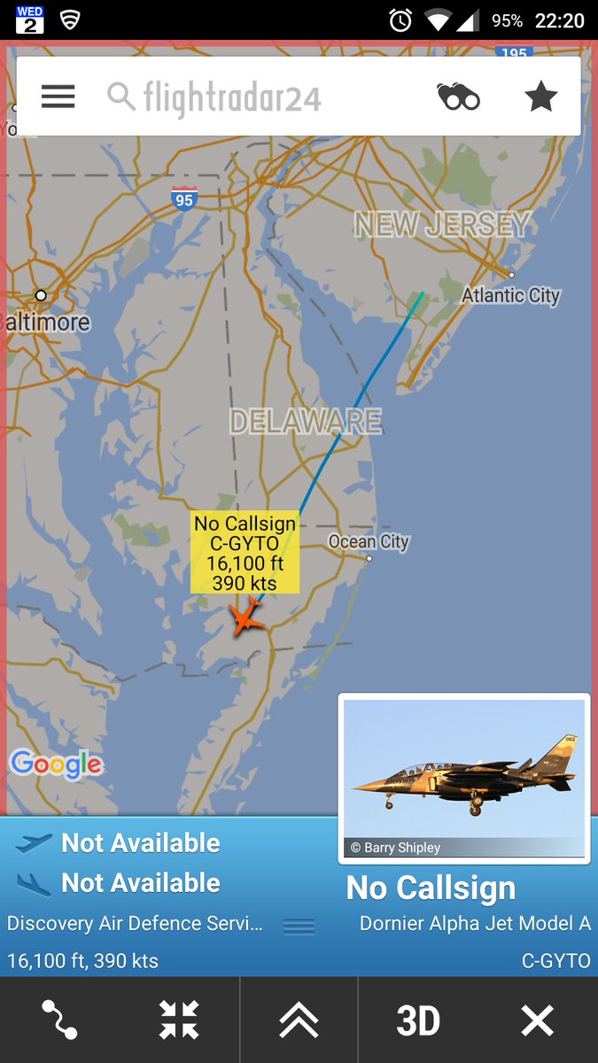 CivMilAir's tweet photo. Discovery Air Defence Services 
Alpha Jet #CGYTO 
https://t.co/kWQmFWRaKp https://t.co/jVwLt3rhsY