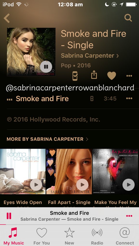 GirlMeetsEdits's tweet photo. @SabrinaAnnLynn #SmokeAndFire well done You did an absolutely amazing job, stunning! Can't stop listening https://t.co/A18Lv8eJTz