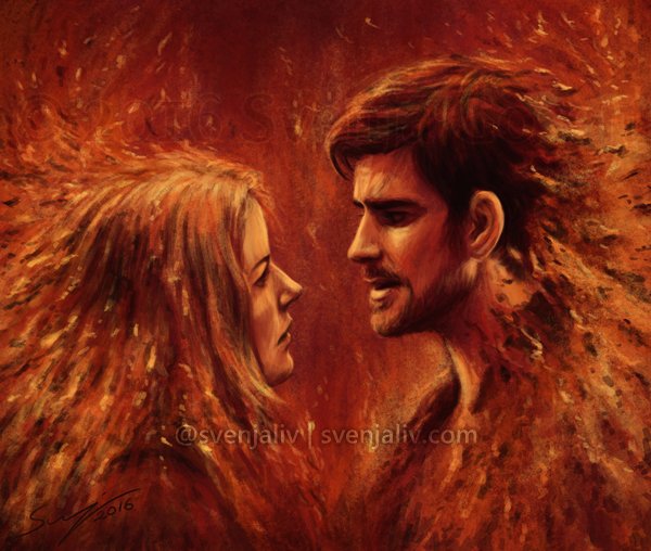SvenjaLiv's tweet photo. "I see fire, blood in the breeze
And I hope that you’ll remember me…" 
#CaptainSwan #SaveHook #OnceUponATime https://t.co/52S5RJBphG