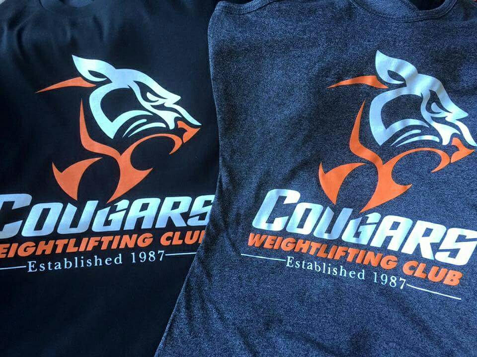 cougarslifting's tweet photo. New stock of singlets and TShirts. 
Every member gets both a free singlet and a free TShirt. See Tony, Erika or Luke https://t.co/kASZD6cZbB
