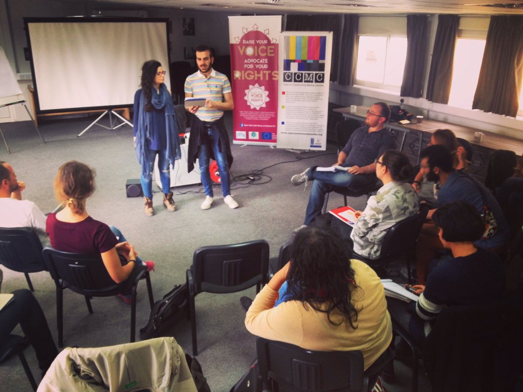 CCMCCyprus's tweet photo. Intro to #Video Production #training day 1 complete! Great turnout, #scripts &amp; #storyboards ready to shoot tomorrow! https://t.co/6iw6MhScHx